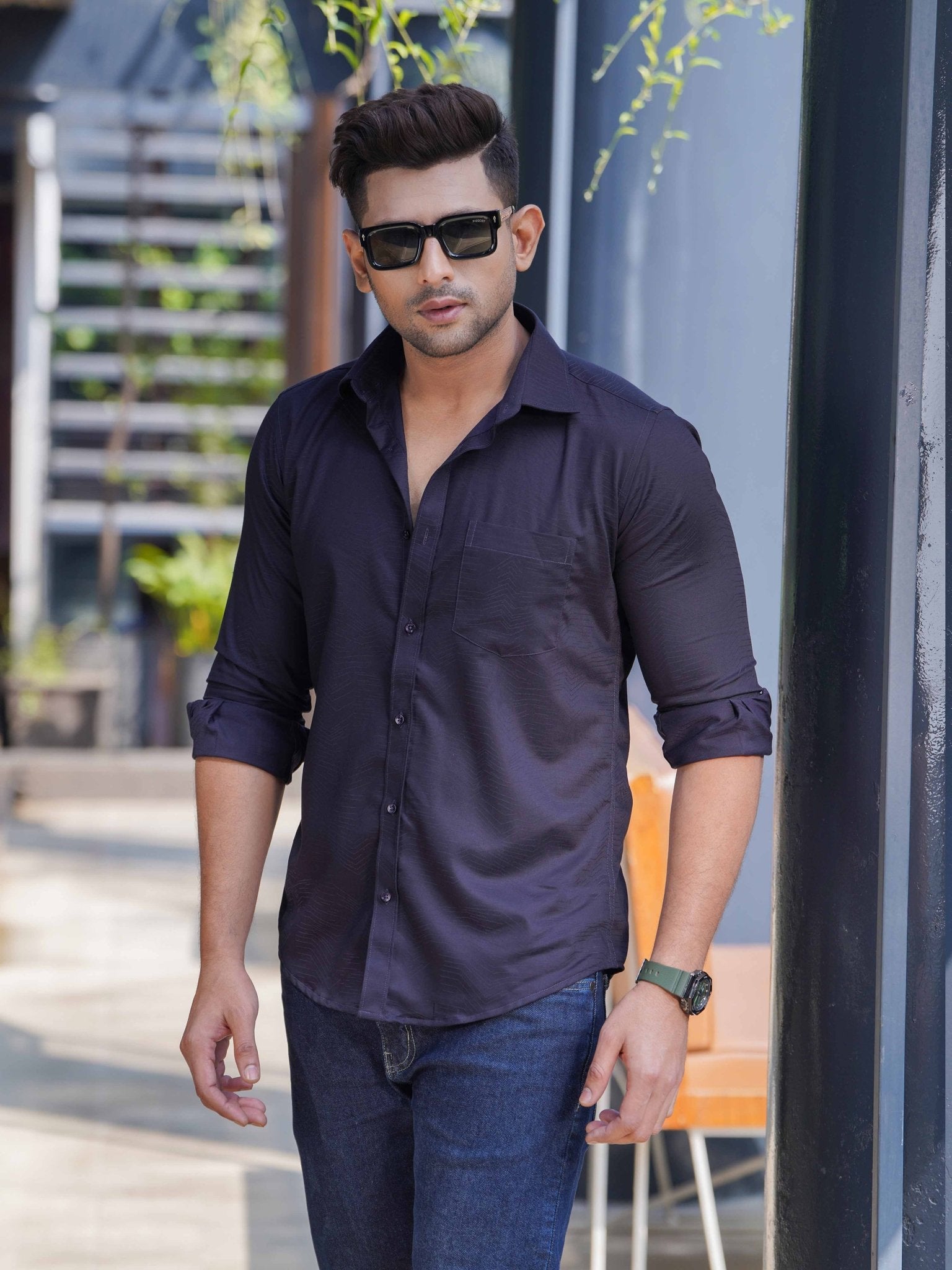 Bamboo JACQUARD Shirt S057 - DTEX