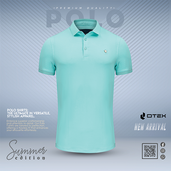 China Polo Shirt Sky Blue D106