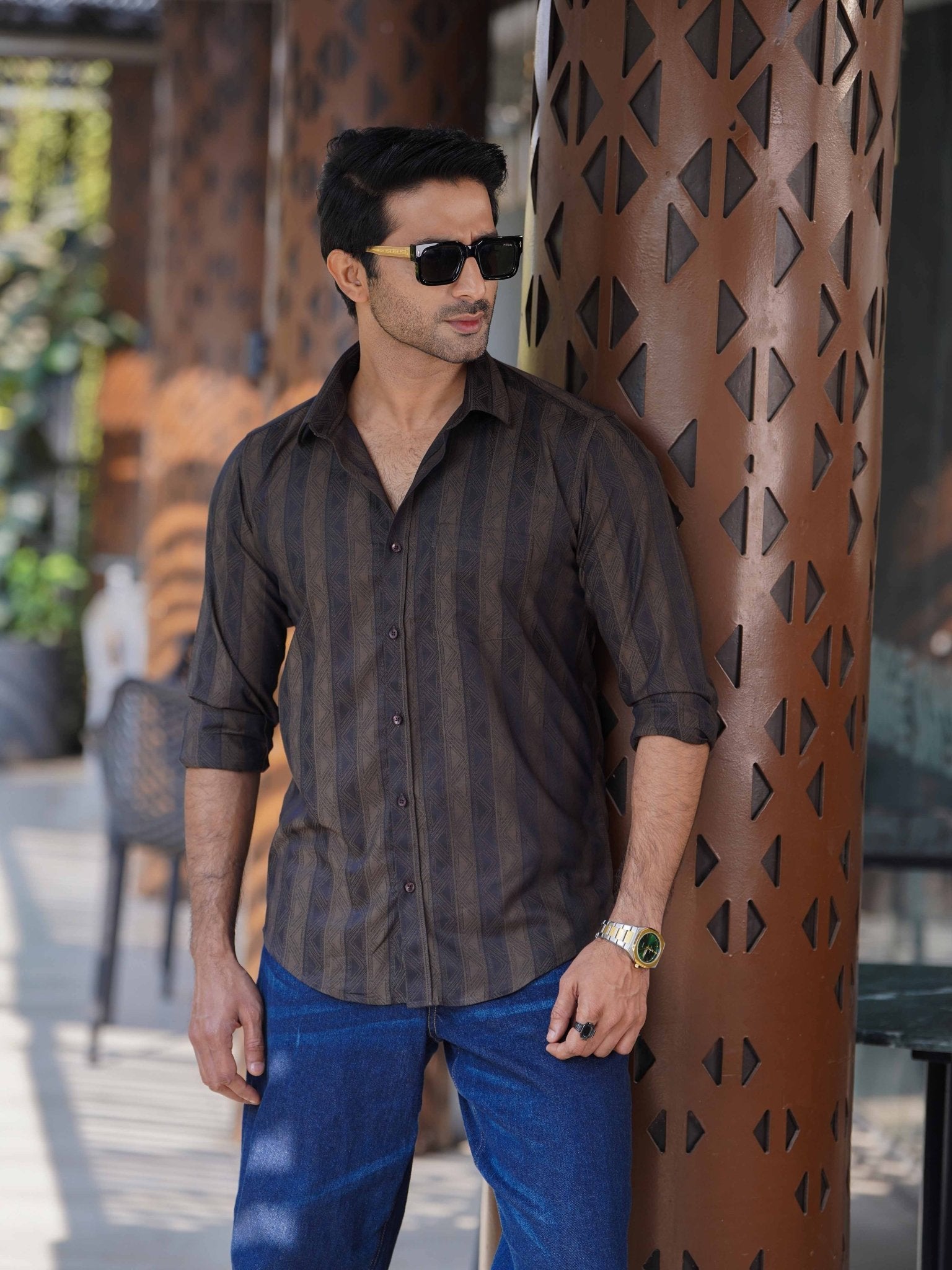 Bamboo JACQUARD Shirt S054 - DTEX