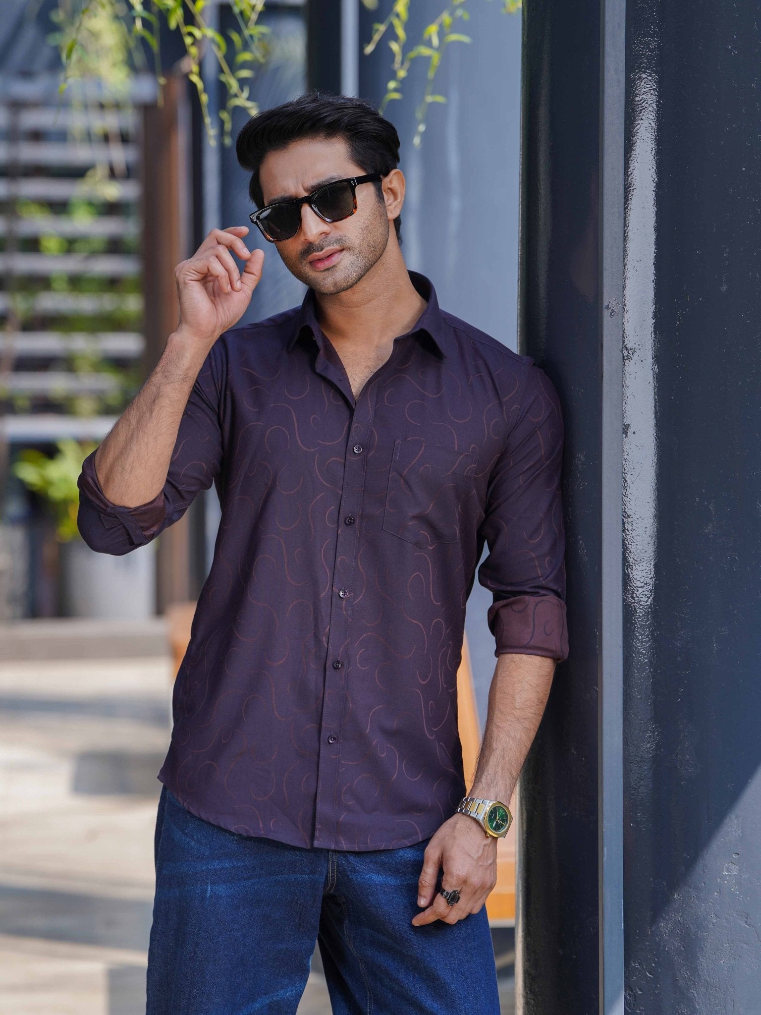 Bamboo JACQUARD Shirt S056 - DTEX