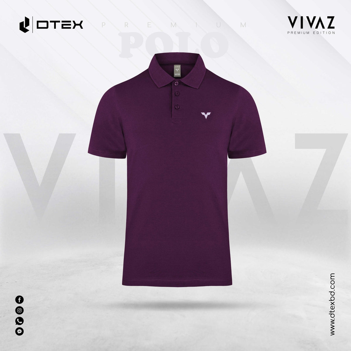 VIVAZ Edition Premium Signature Polo shirt V218 - DTEX